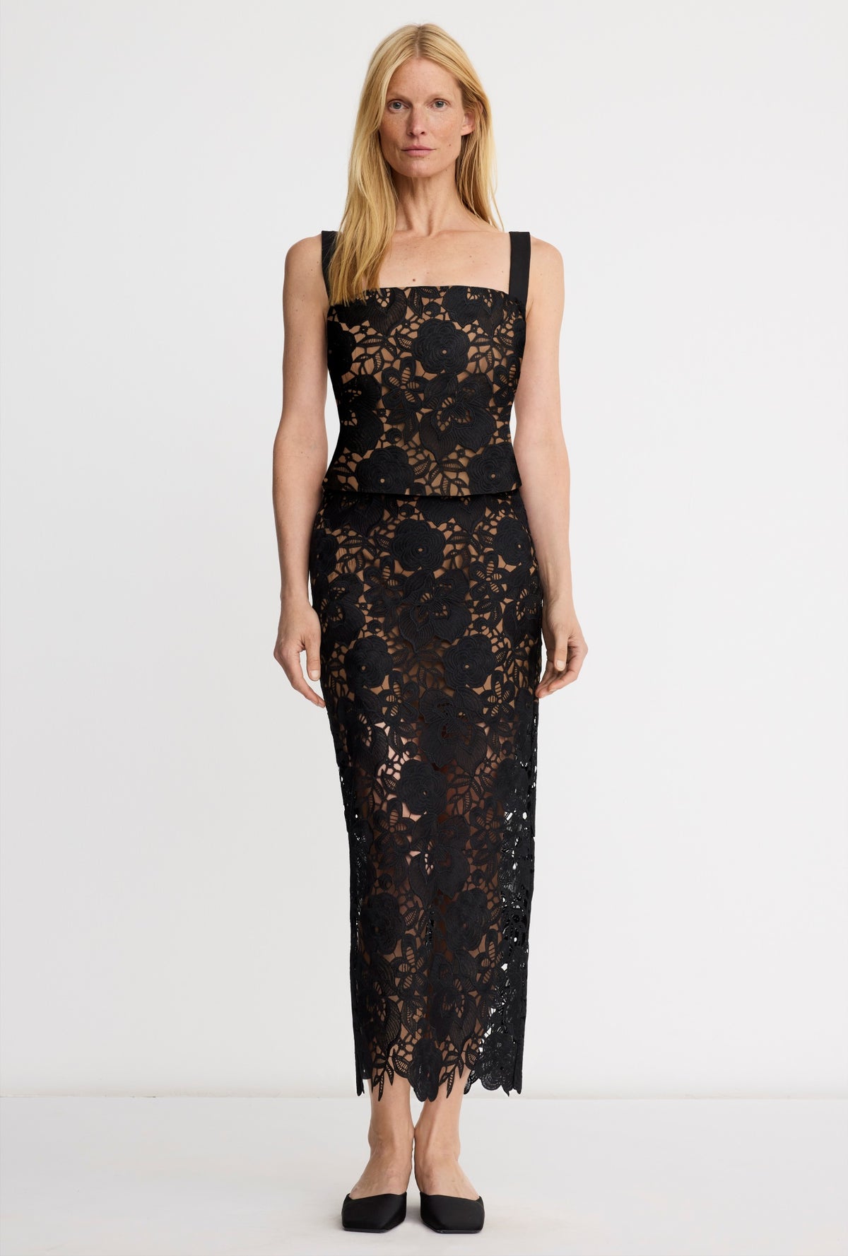 Lace Pencil Skirt