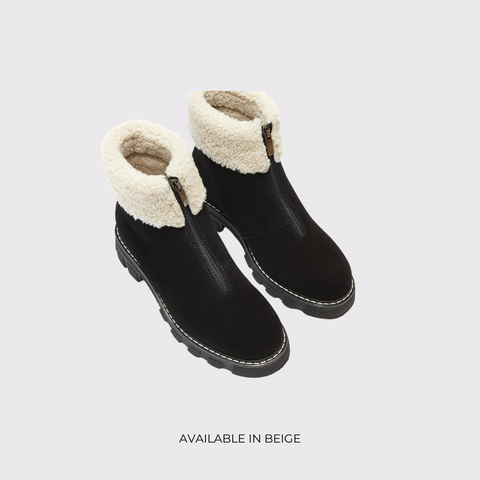 La Canadienne Abba Shearling Lined Suede Bootie