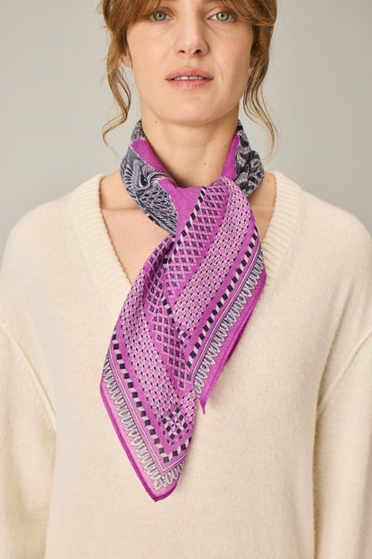 SQUARE / CARRE 70 CHOUETTE PURPLE/VIOLET