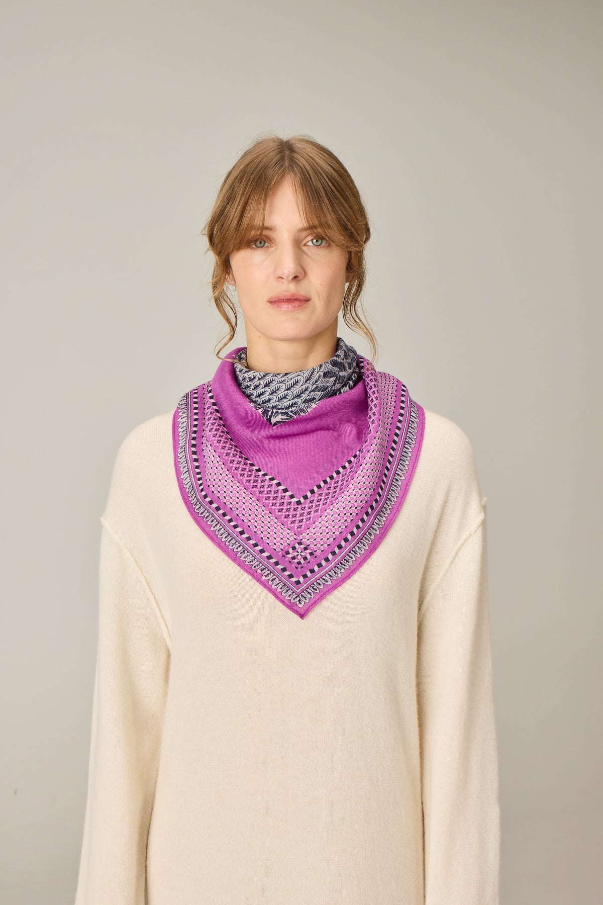 SQUARE / CARRE 70 CHOUETTE PURPLE/VIOLET