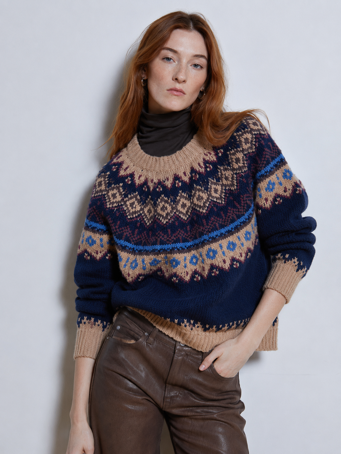 Chunky Fair Isle Crew