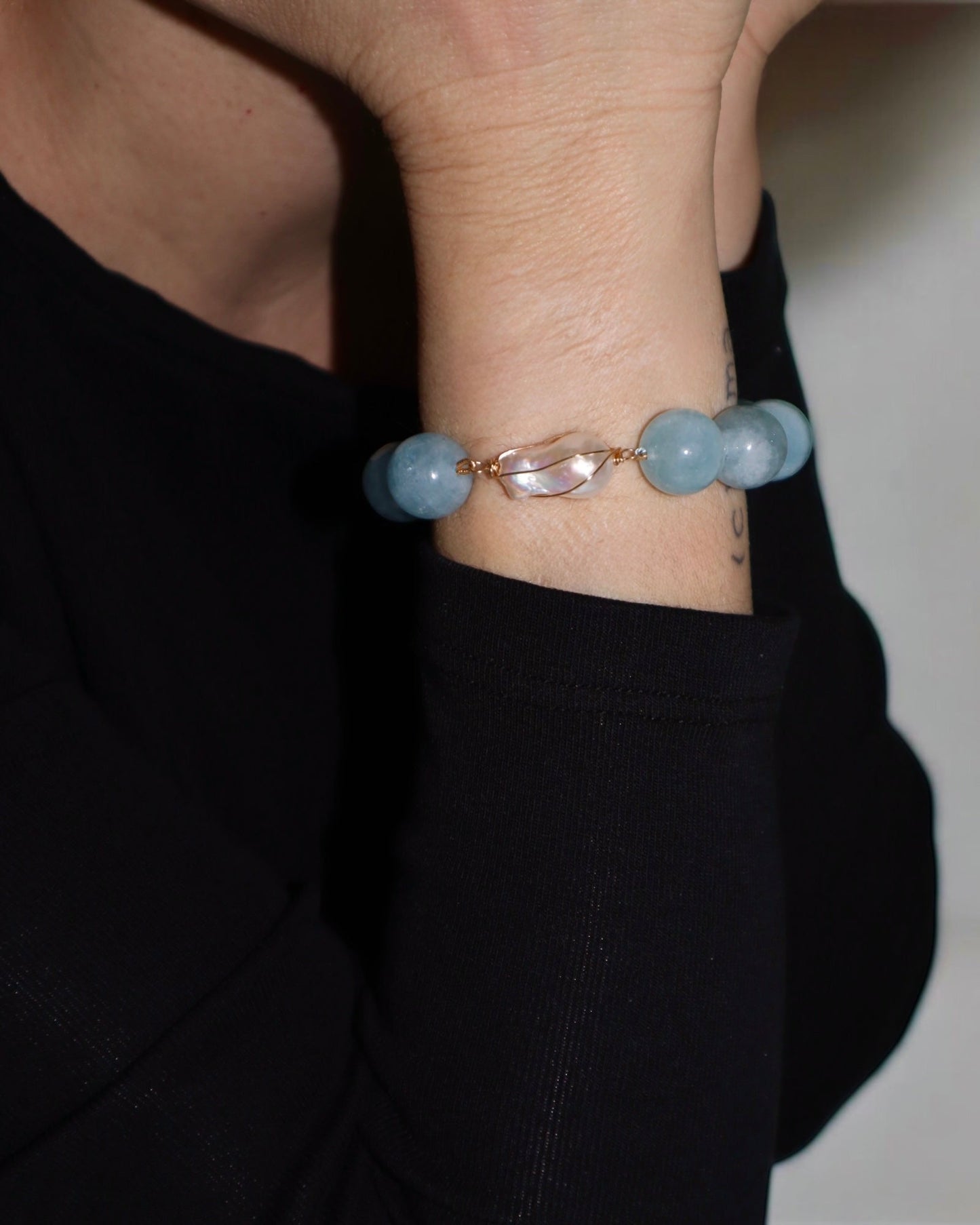 Aquamarine Baroque bracelet