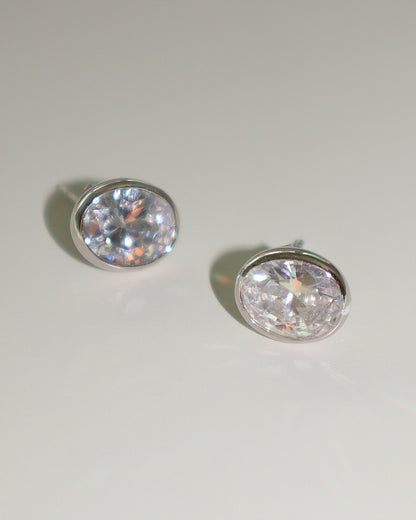 Bourbon Oval Studs