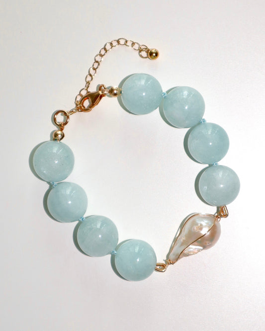 Aquamarine Baroque bracelet
