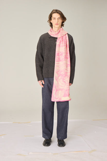 SCARF / ETOLE 100 WOOL SILK PIRANESI PINK/ROSE