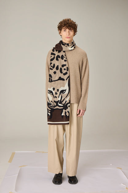 SCARF / ETOLE 70 FELINO BROWN/MARRON