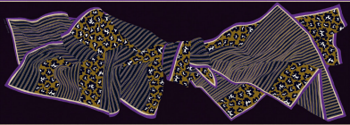 SCARF / ETOLE 70 LOV PURPLE/VIOLET