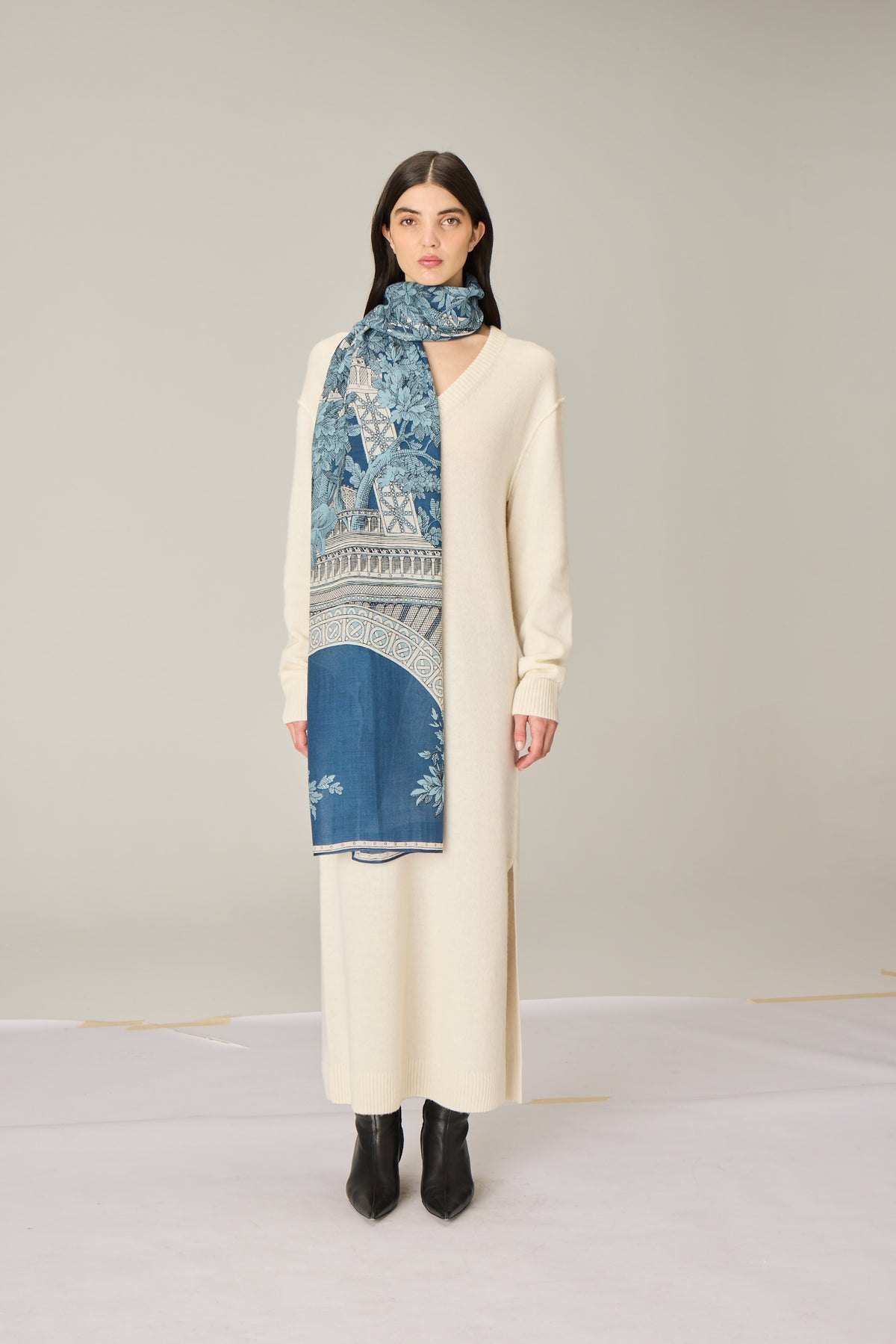 SCARF / ETOLE 80 1889 BLUE/BLEU