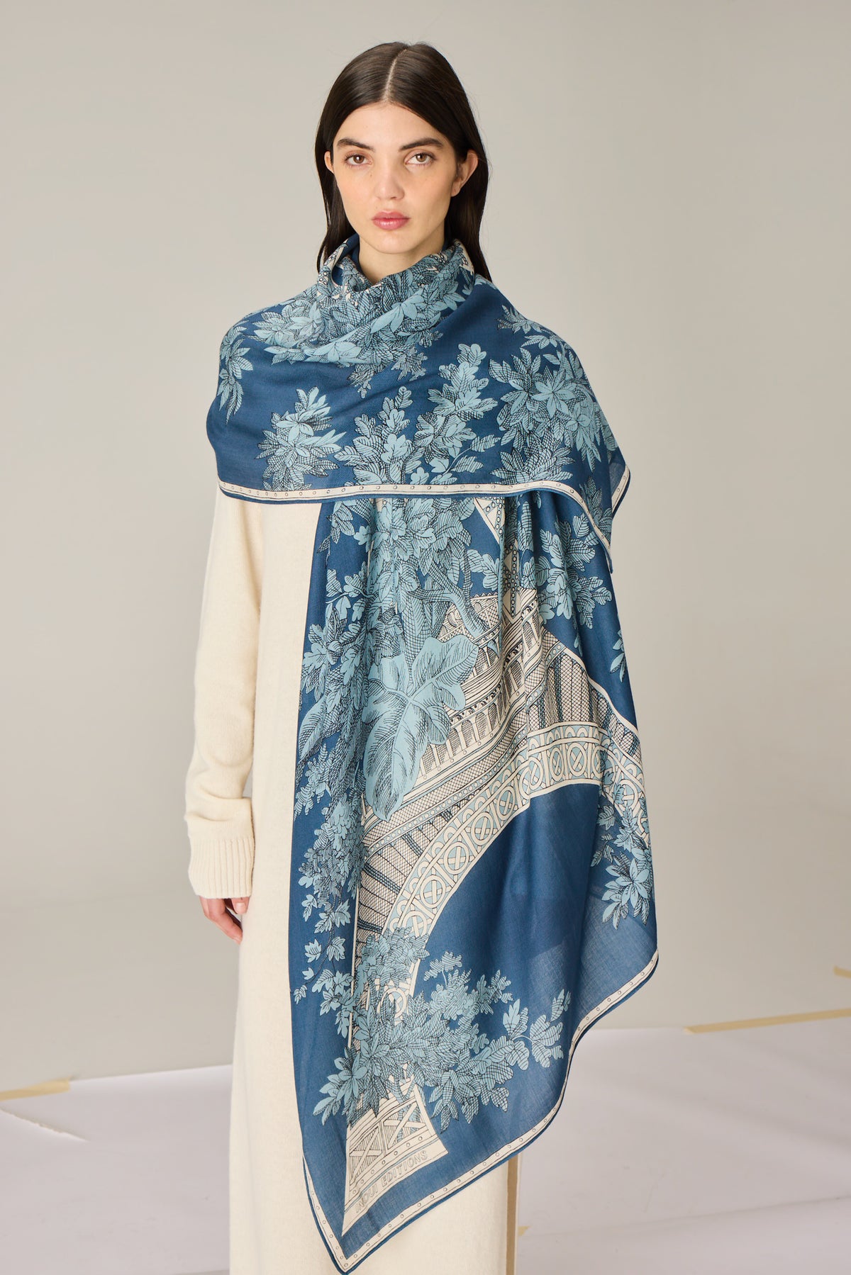 SCARF / ETOLE 80 1889 BLUE/BLEU