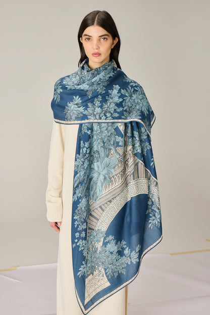 SCARF / ETOLE 80 1889 BLUE/BLEU