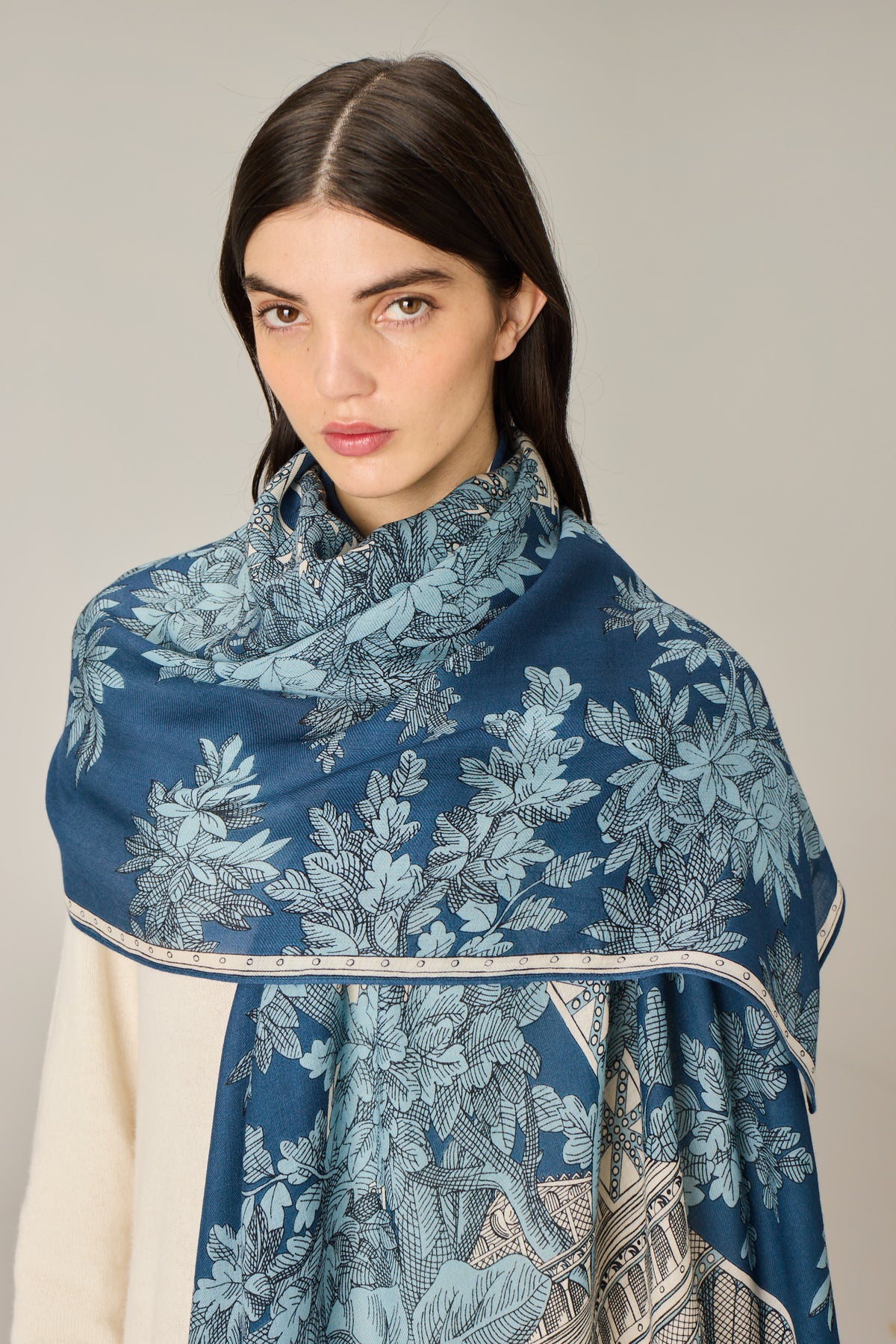 SCARF / ETOLE 80 1889 BLUE/BLEU