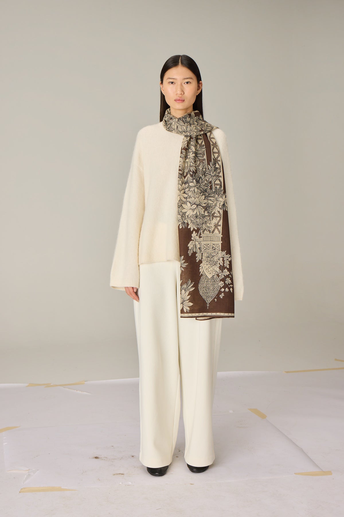 SCARF / ETOLE 80 1889 BROWN/MARRON