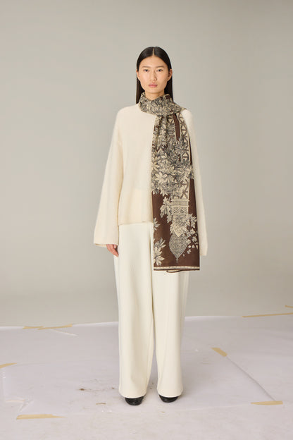 SCARF / ETOLE 80 1889 BROWN/MARRON