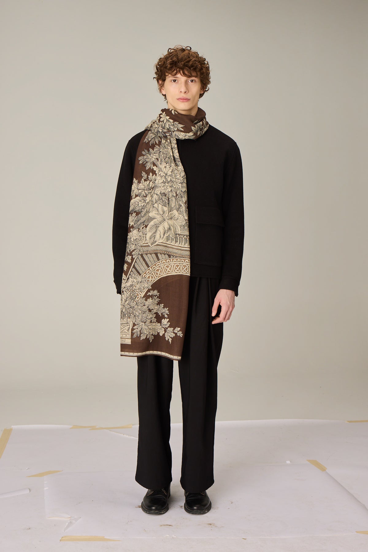 SCARF / ETOLE 80 1889 BROWN/MARRON