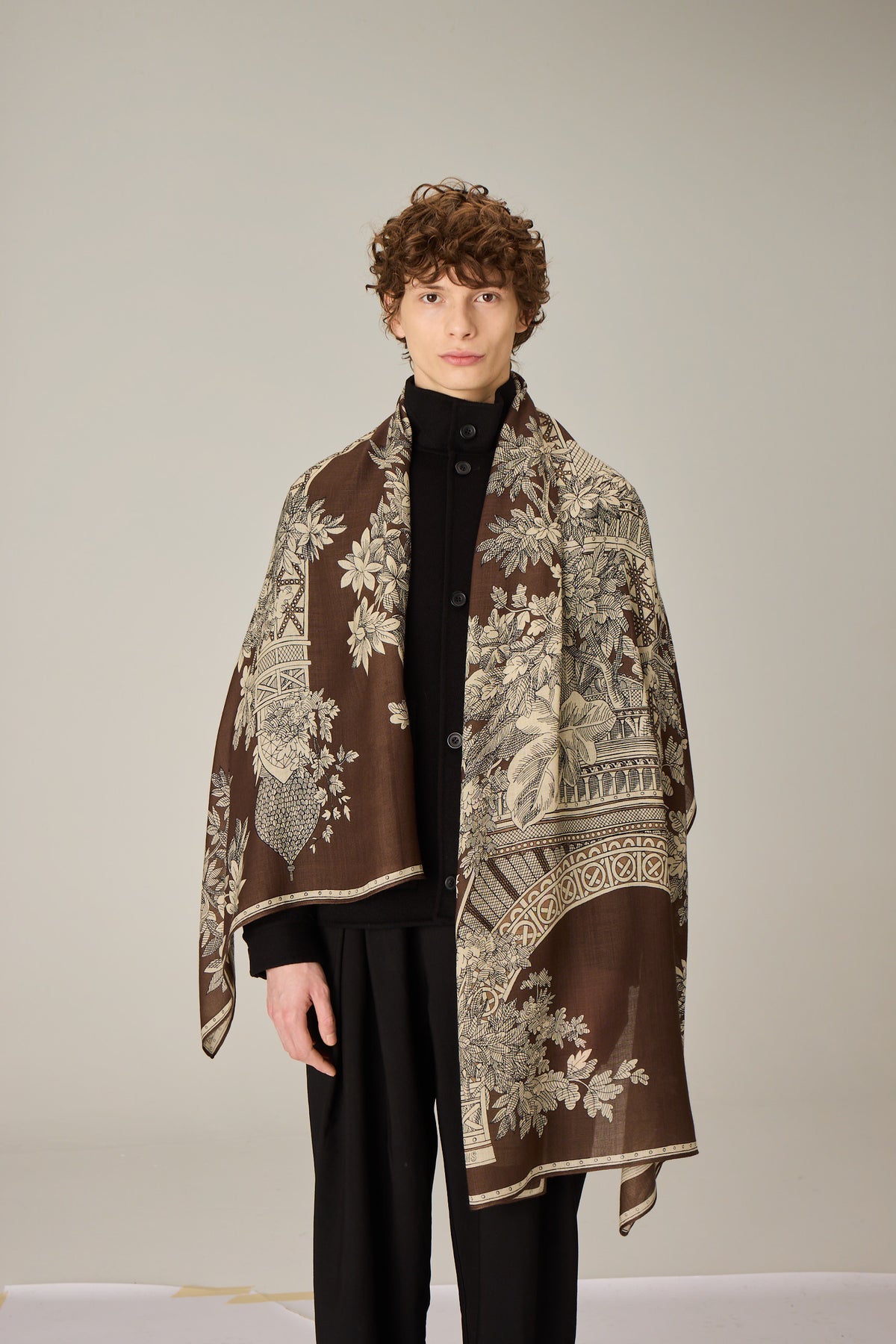 SCARF / ETOLE 80 1889 BROWN/MARRON