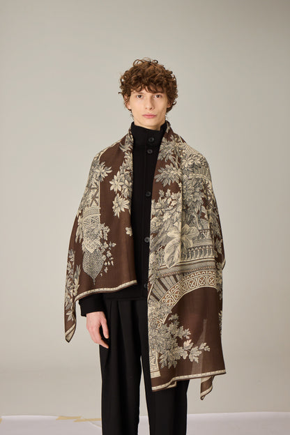 SCARF / ETOLE 80 1889 BROWN/MARRON