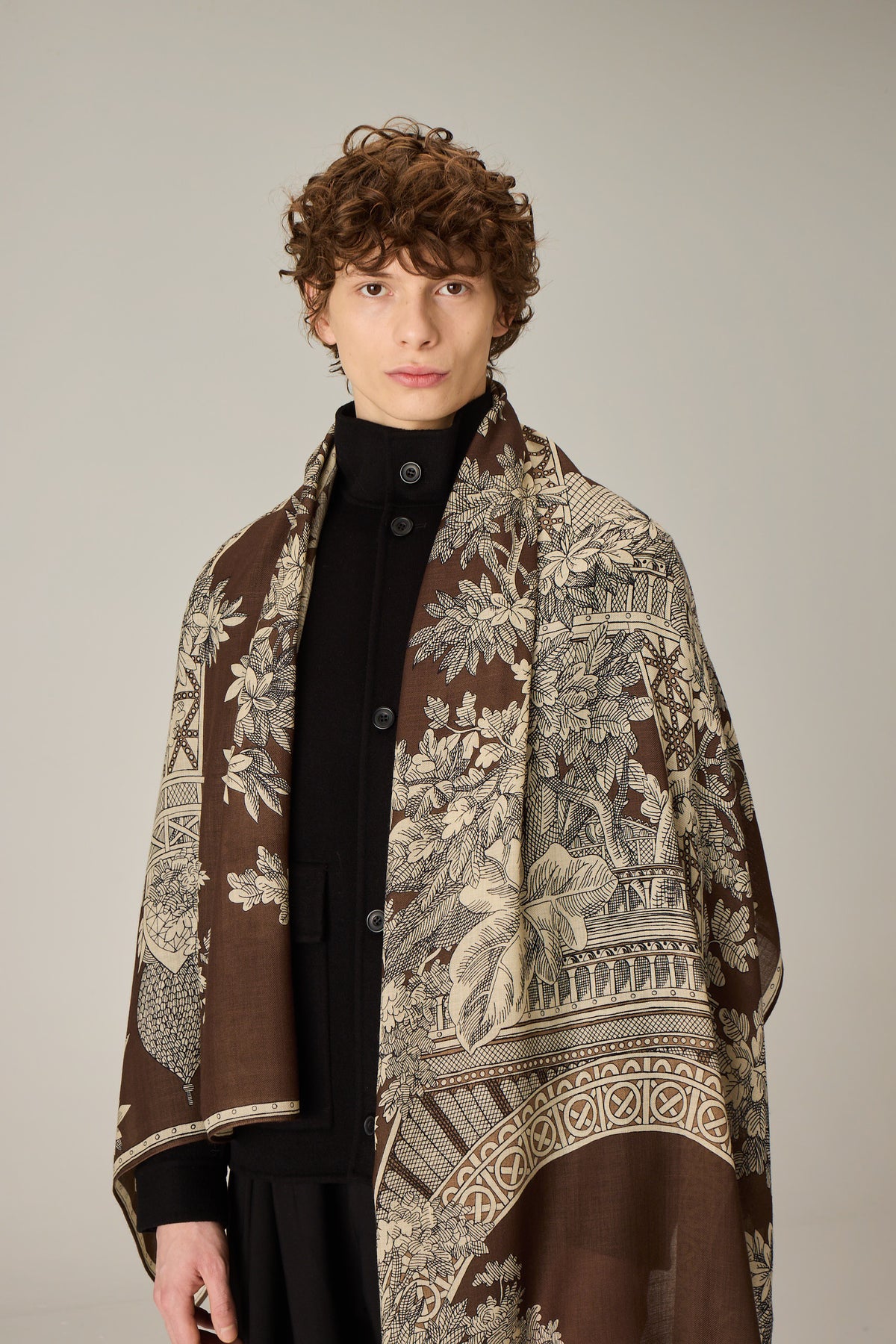 SCARF / ETOLE 80 1889 BROWN/MARRON