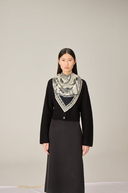 TRIANGLE 130 WOOL BAROCCO BLACK/NOIR