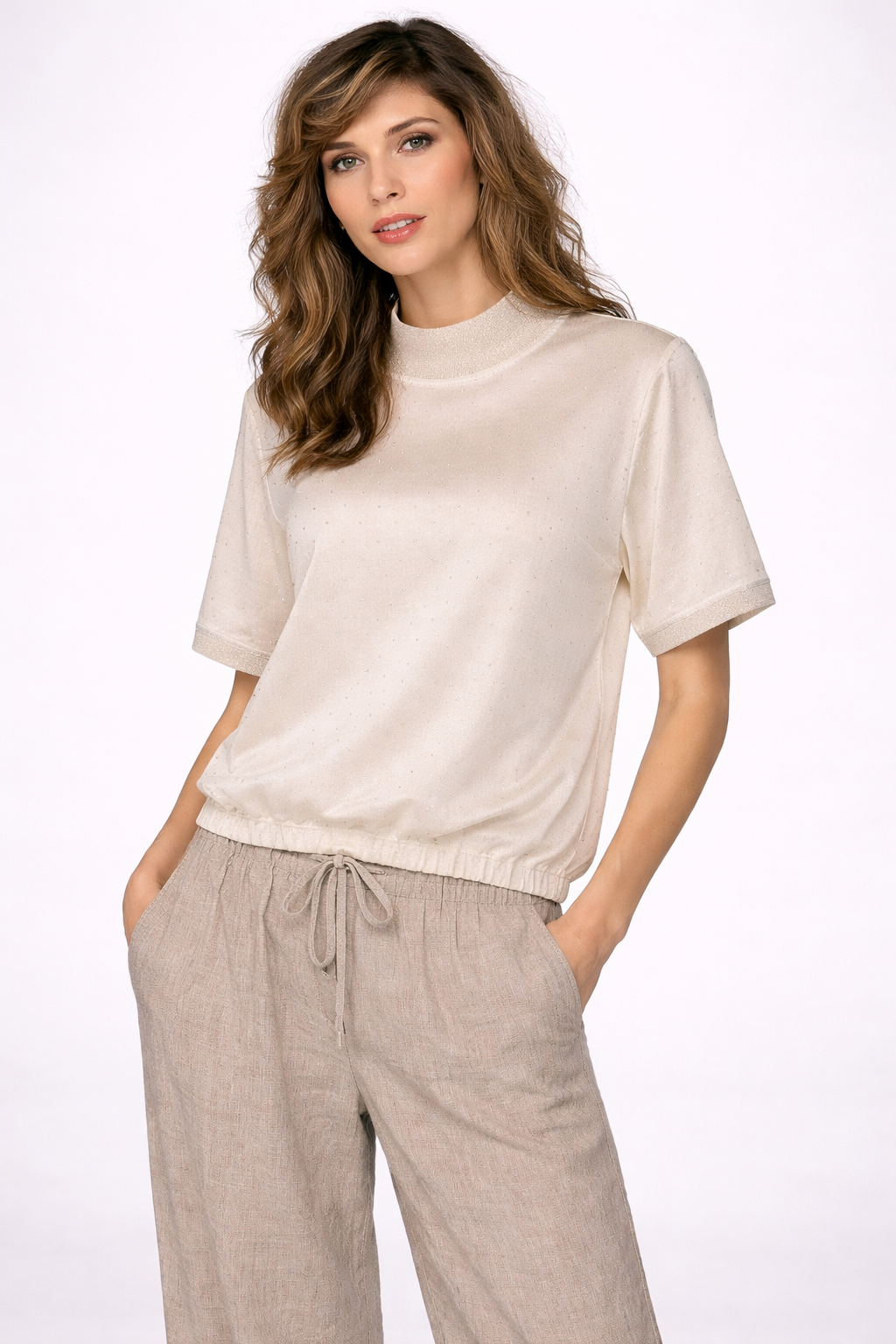 Sheer Sparkle Knit Top