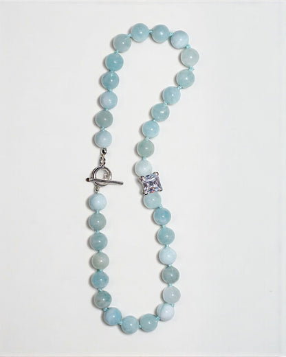 Bourbon Aquamarine Necklace