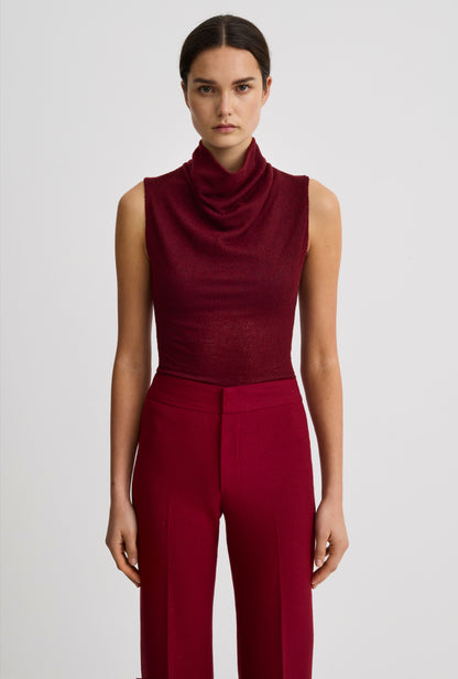 Cowl Neck Knit Shell