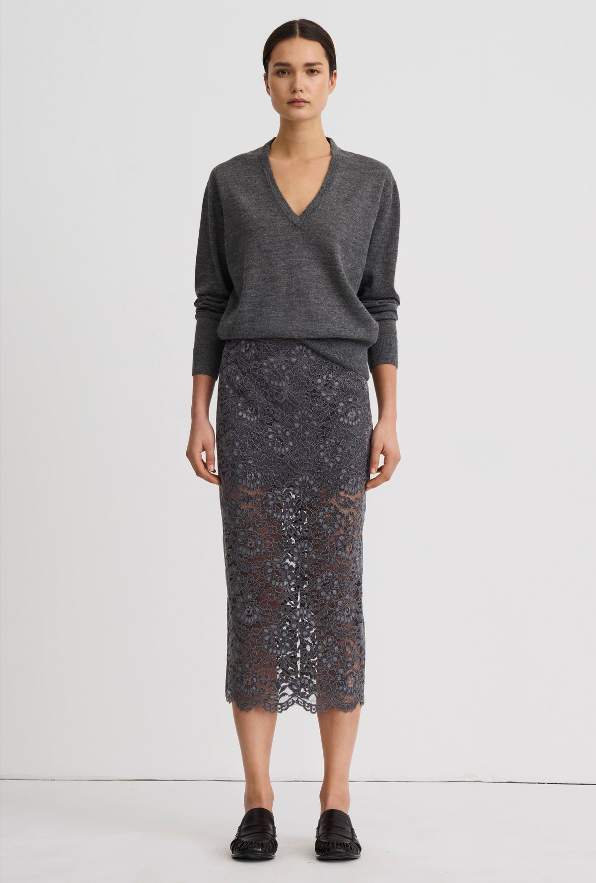 Lace Pencil Skirt