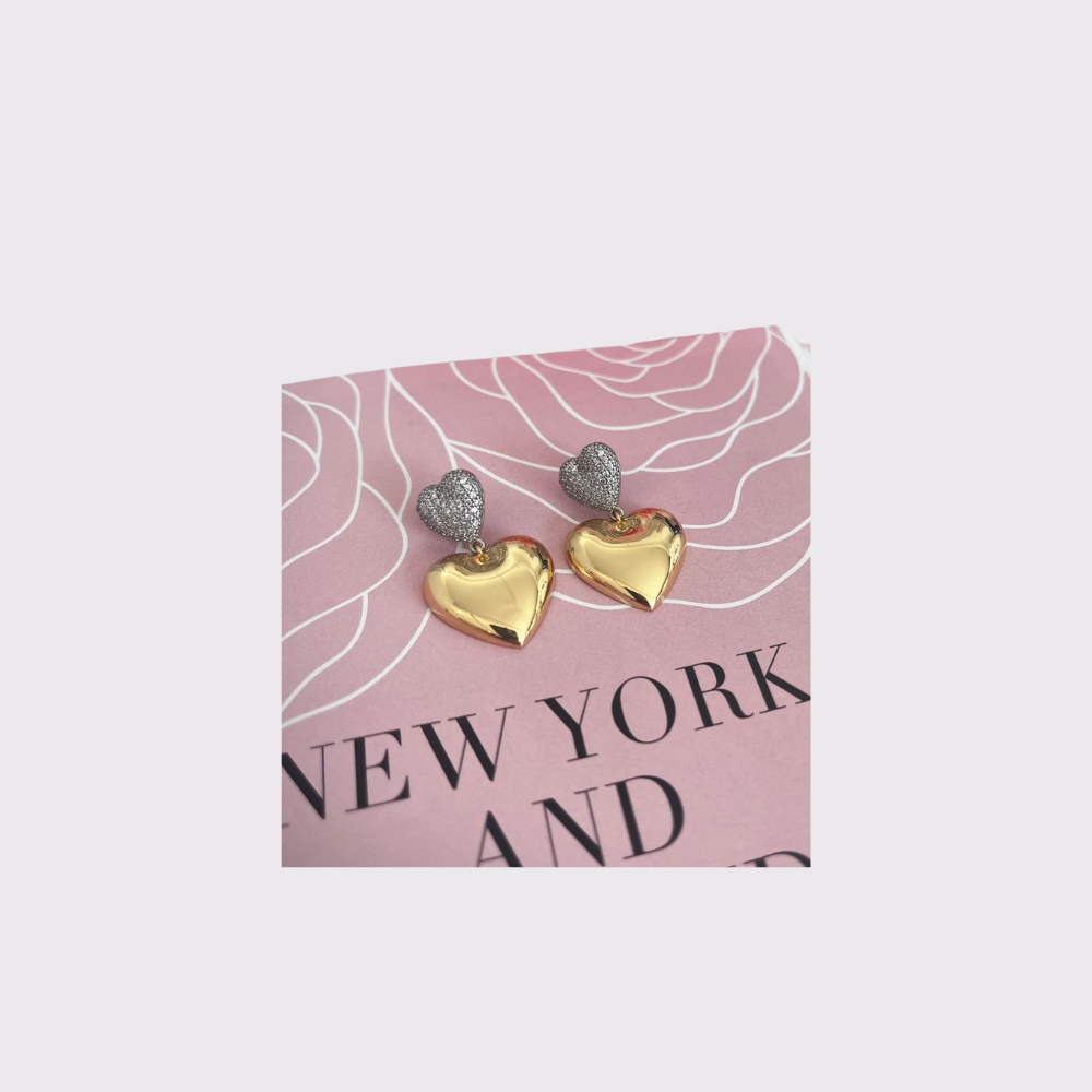 HOM Puffy Heart Earrings