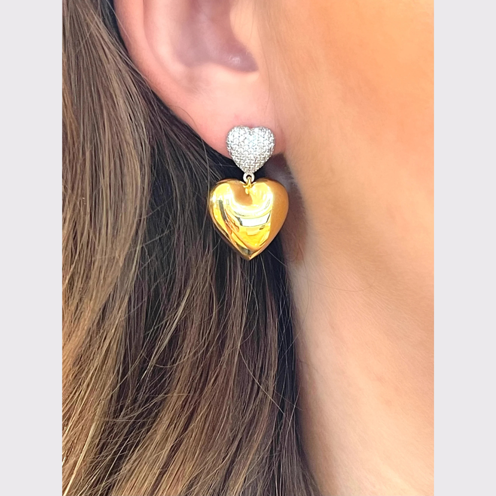 HOM Puffy Heart Earrings
