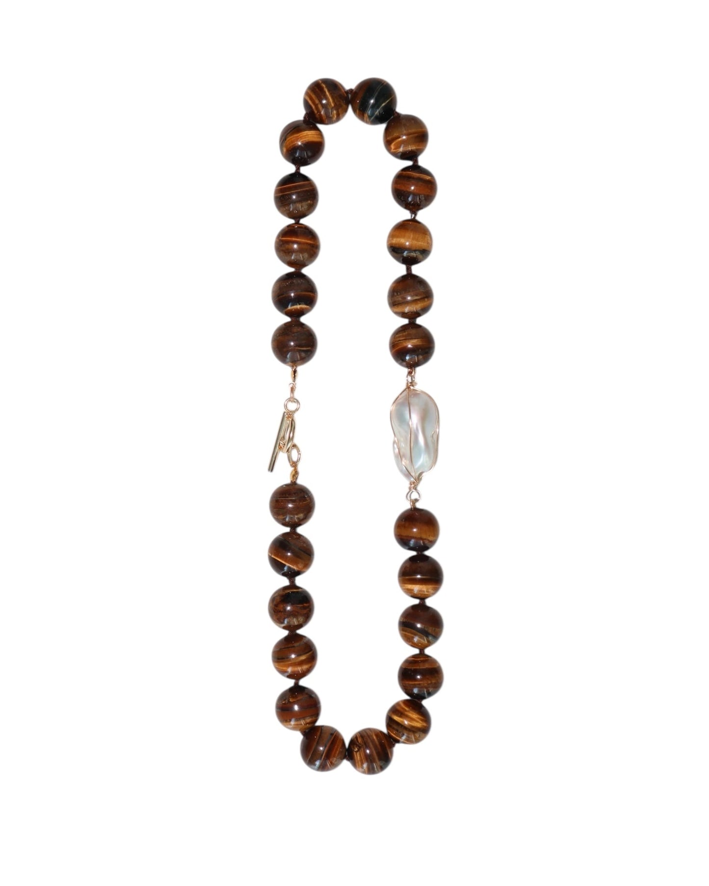 Tiger Eye Baroque Collar