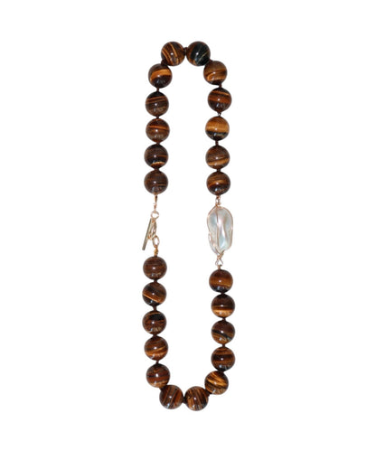 Tiger Eye Baroque Collar