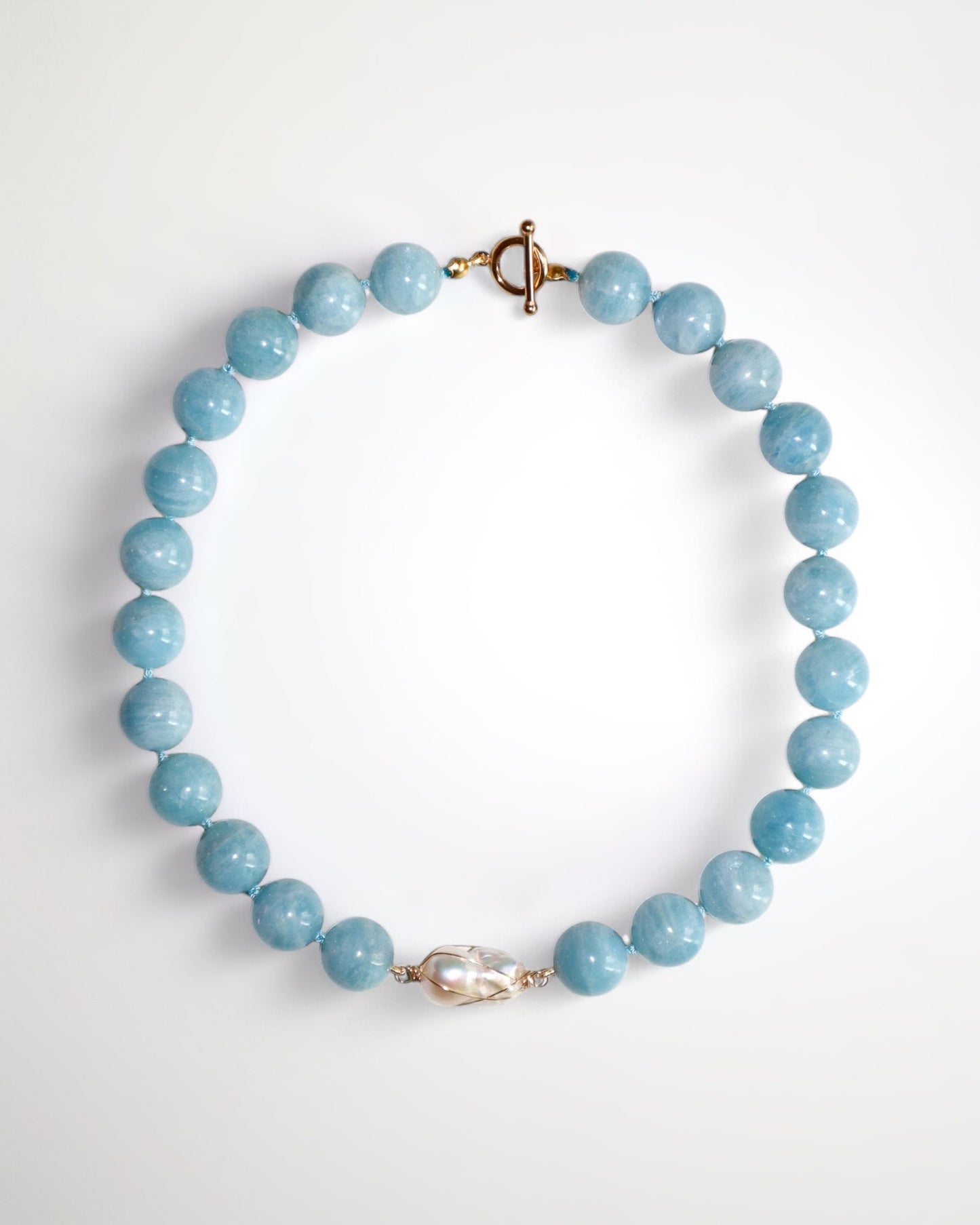 Aquamarine Baroque Collar