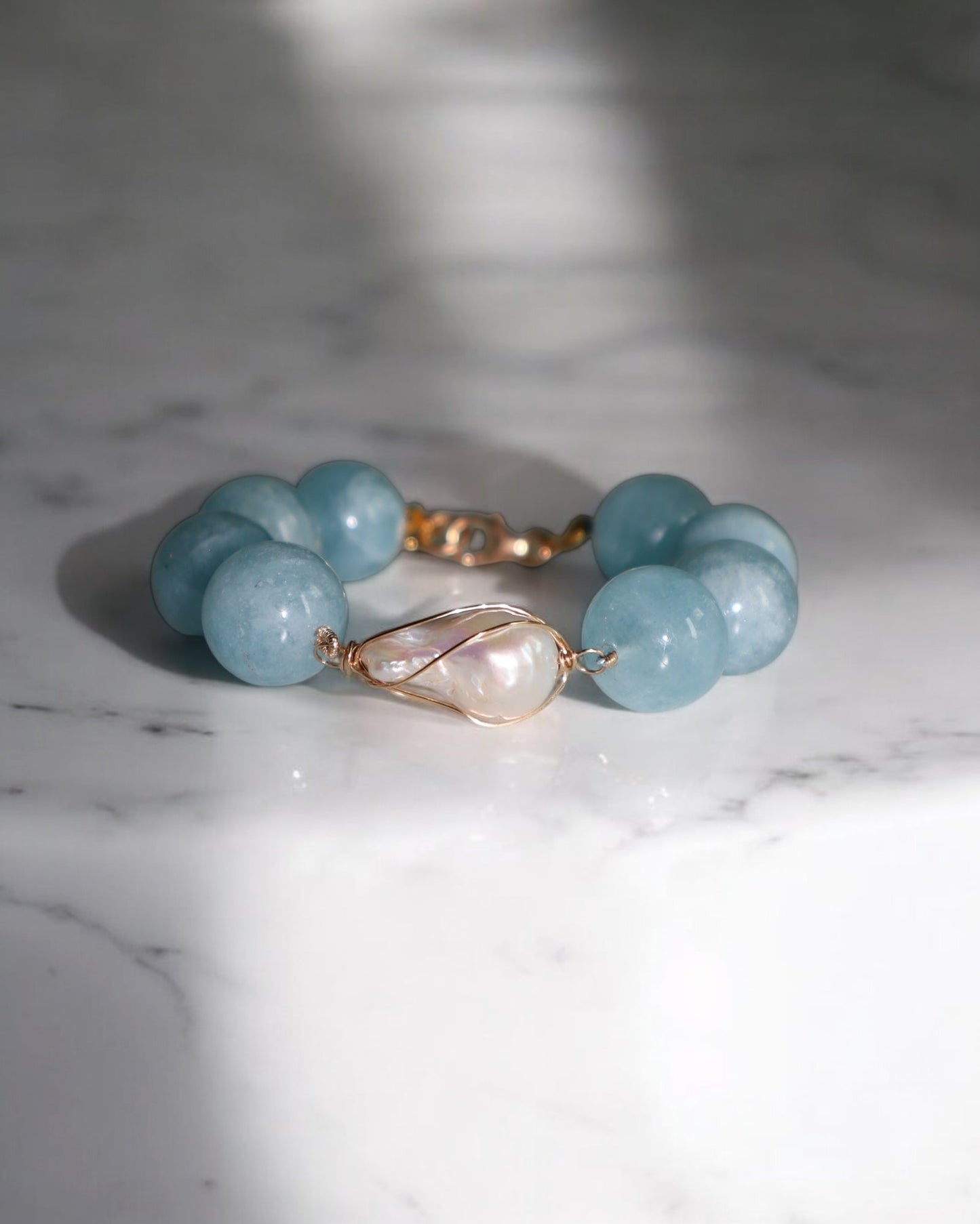Aquamarine Baroque bracelet