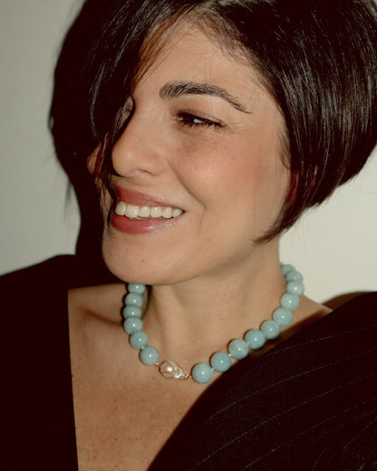 Aquamarine Baroque Collar