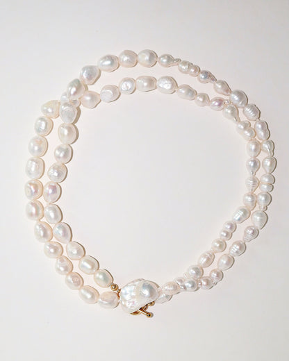 Long necklace mix pearls