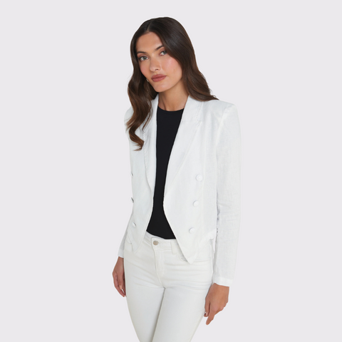 L'Agence Wayne Crop Double Breast Jacket