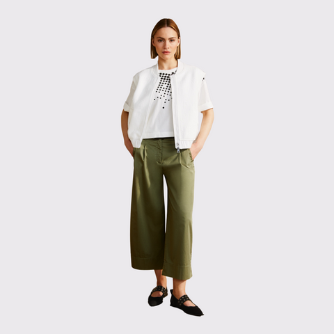 Marc Cain Crop Graphic T-shirt