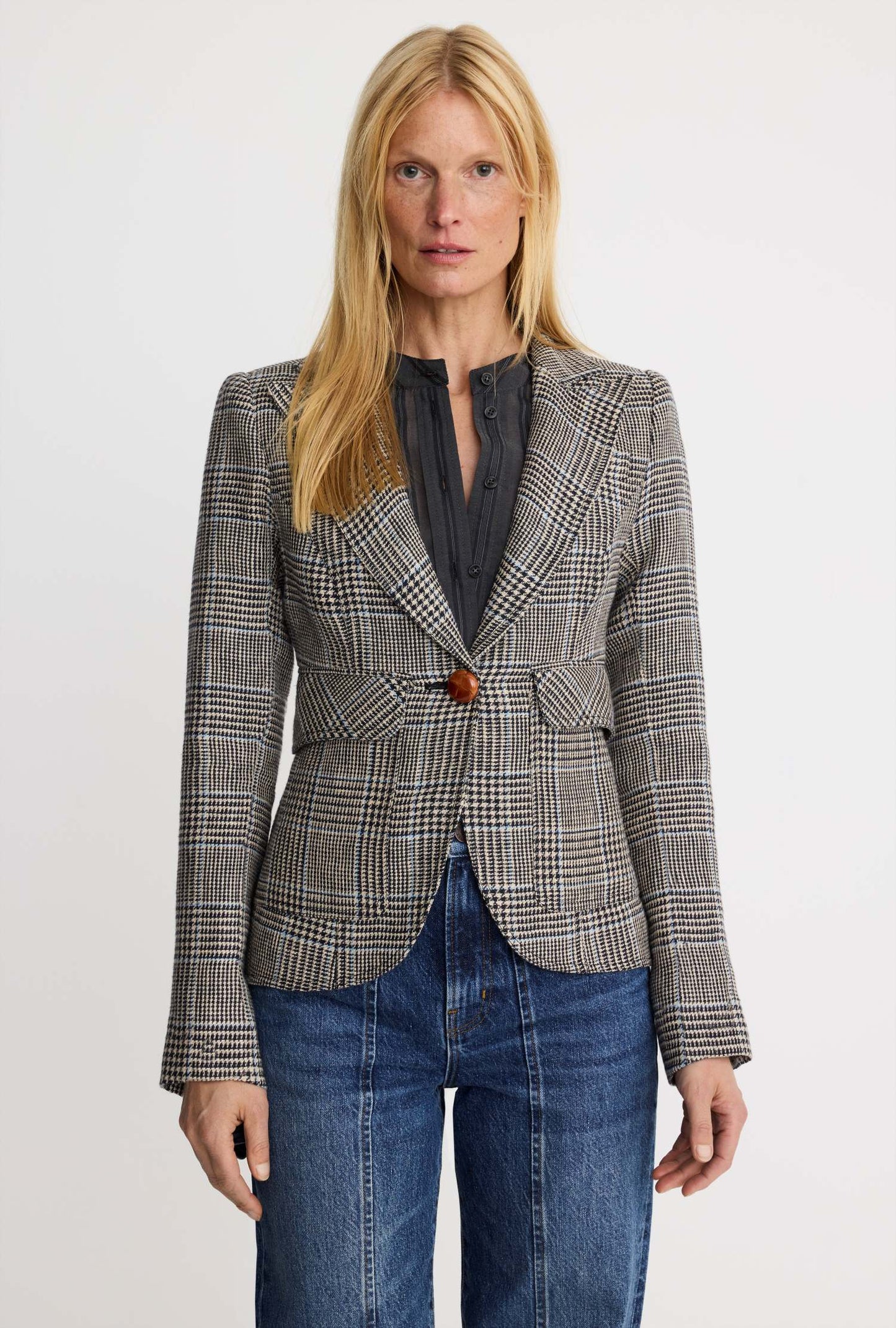Patch Pocket One Button Blazer