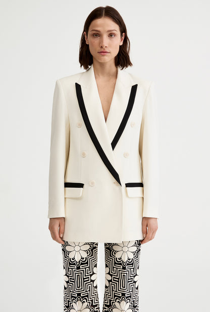 Taped DB Peaked Lapel Blazer