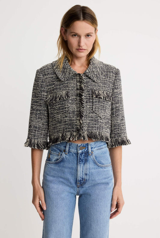 Cropped Sleeve Mini Jacket