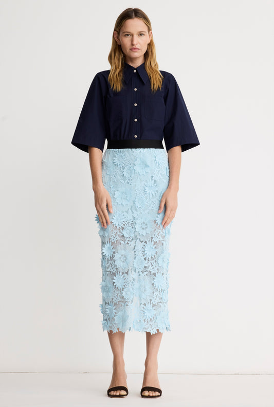 Applique Pencil Skirt