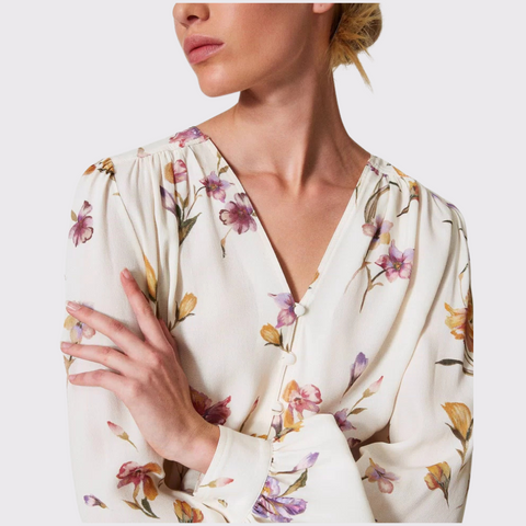 Twinset Crepe Floral Shirt