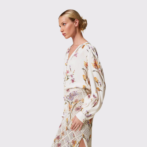 Twinset Crepe Floral Shirt