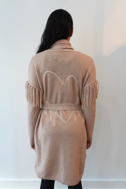 Cali Fringe Cardigan Coat