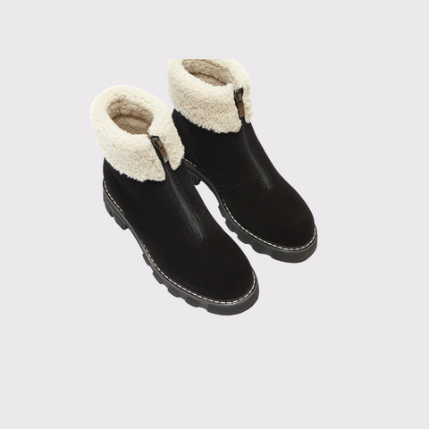 La Canadienne Abba Shearling Lined Suede Bootie