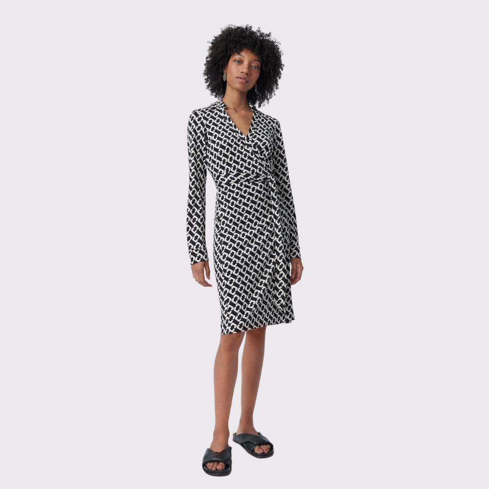 Dvf jeanne wrap dress discount