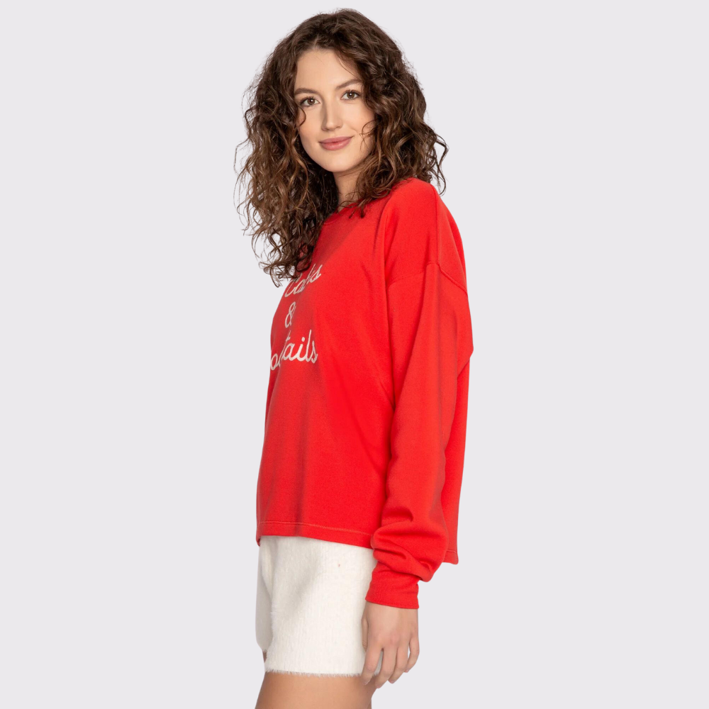 PJ Salvage Cabins and Cocktails Long Sleeve Top