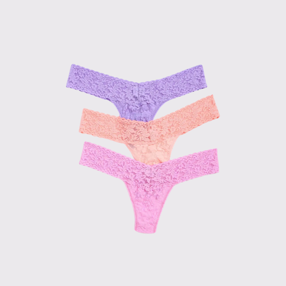 Hanky Panky Original Rise Lace Thong in Bliss Pink @ Carriage Trade Shop in  the Kingsway, Toronto Canada