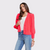 L'agence Talulla Shoulder Pad Cardigan in Neon Coral