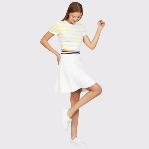 525 Larissa Tennis Skirt in White