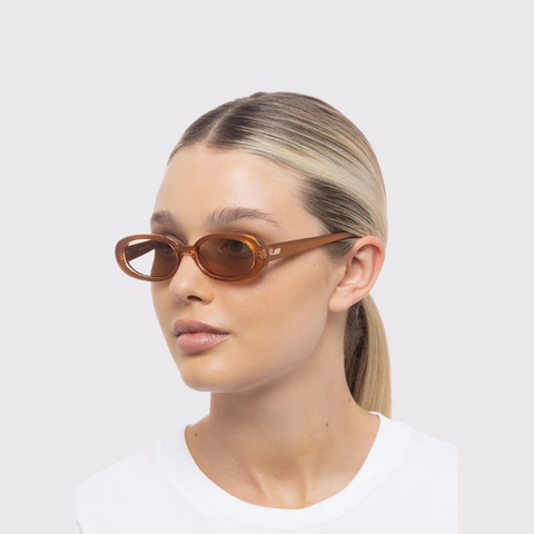 Le Specs Sunglasses 'Outta Love' in caramel